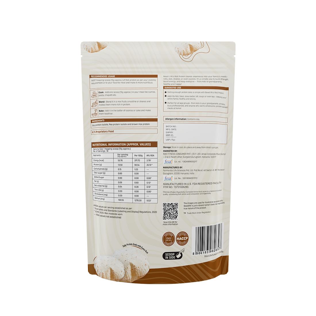 BeastLife ROTI PROTEIN MIX 250g