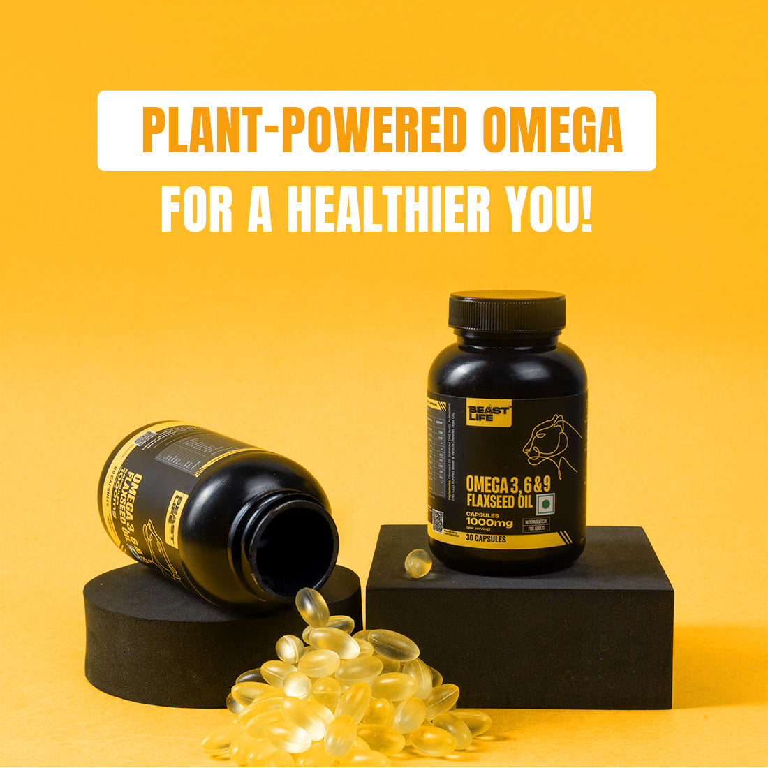 3X Strength Veg omega 3 6 9 | 30N