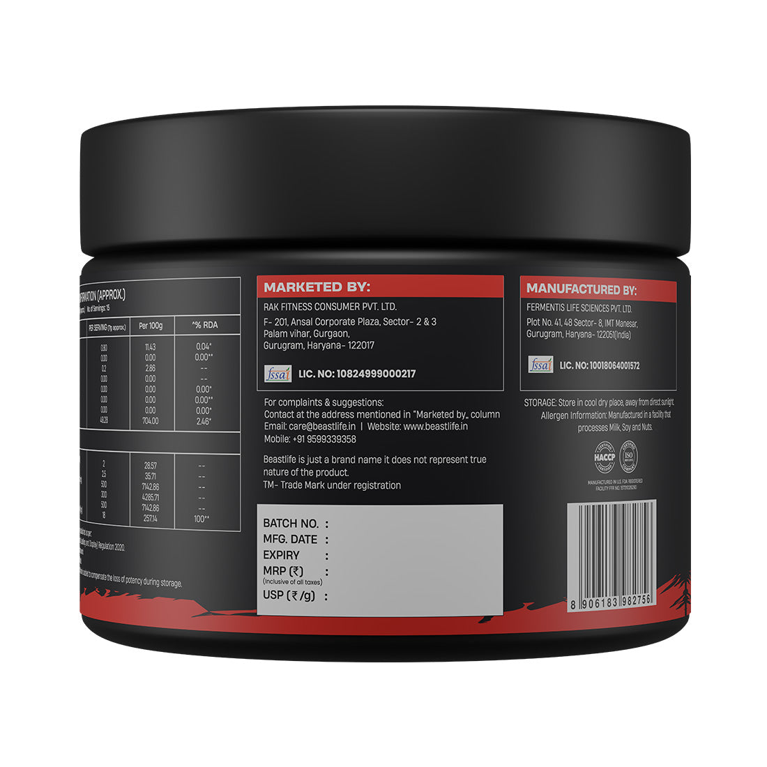 Beastmode Preworkout ā Fruit Punch (New Formulation)
