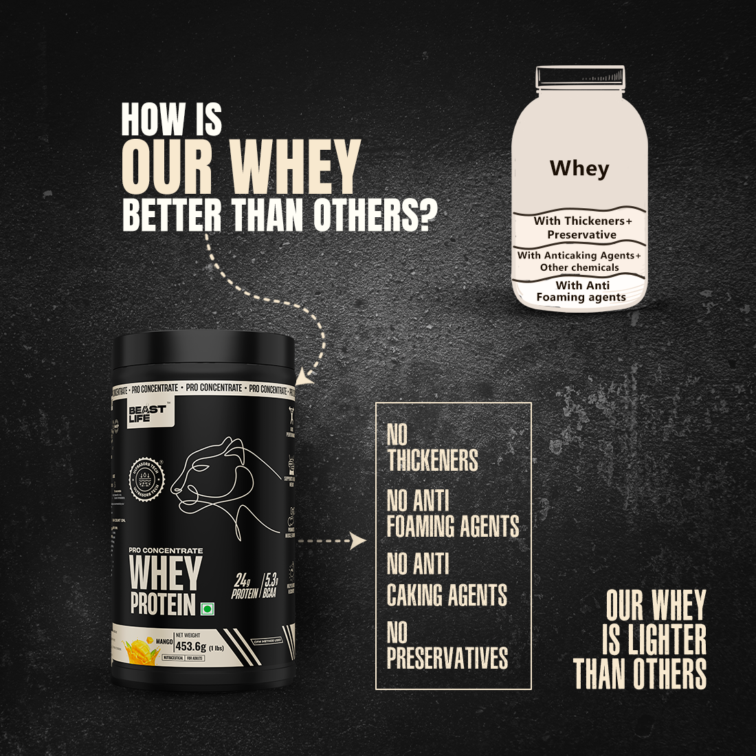 Pro Concentrate Whey Protein Mango 1lbs