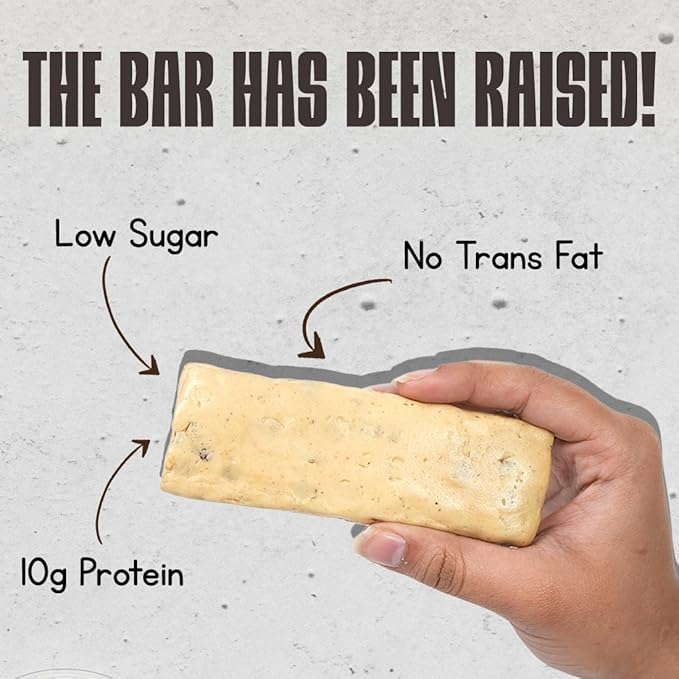 High Protein Bar (10 gm Protein) | Cookies & Cream | Pack of 5
