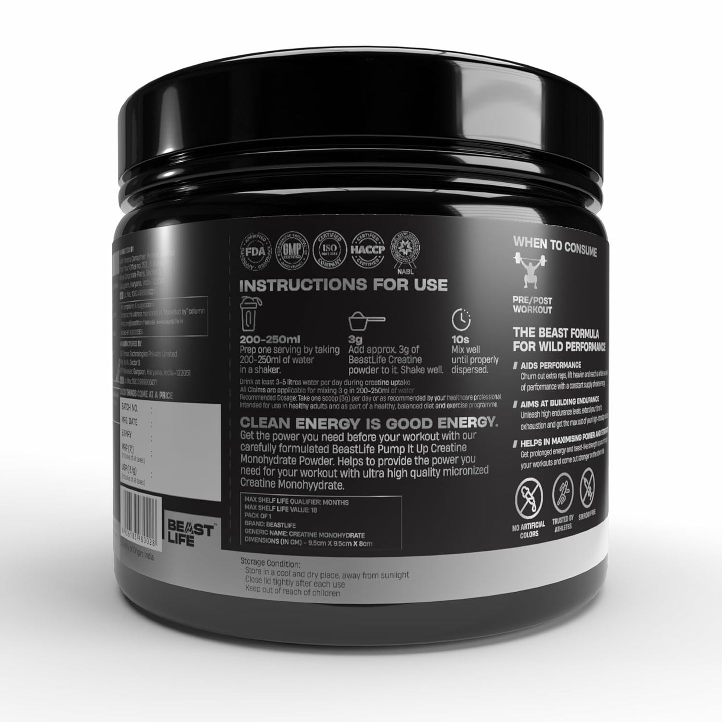 Super Micronized Creatine Monohydrate | 100G
