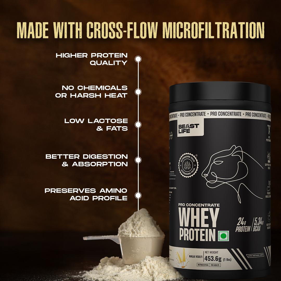 Pro Concentrate Whey Protein Malai Kulfi 1lbs