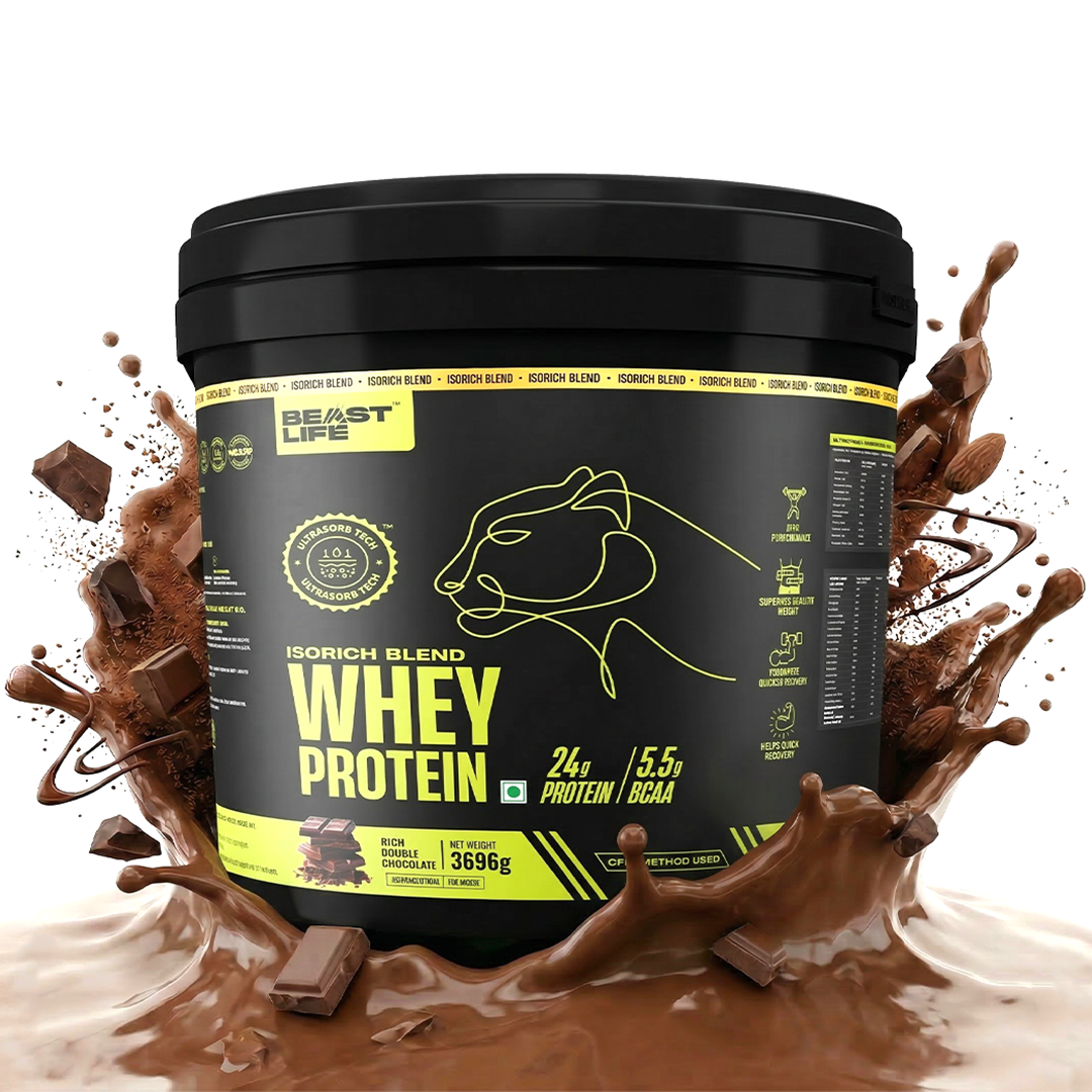 Isorich Blend Whey Protein with Ultrasorb Tech | Chocolate | 3.696 kg