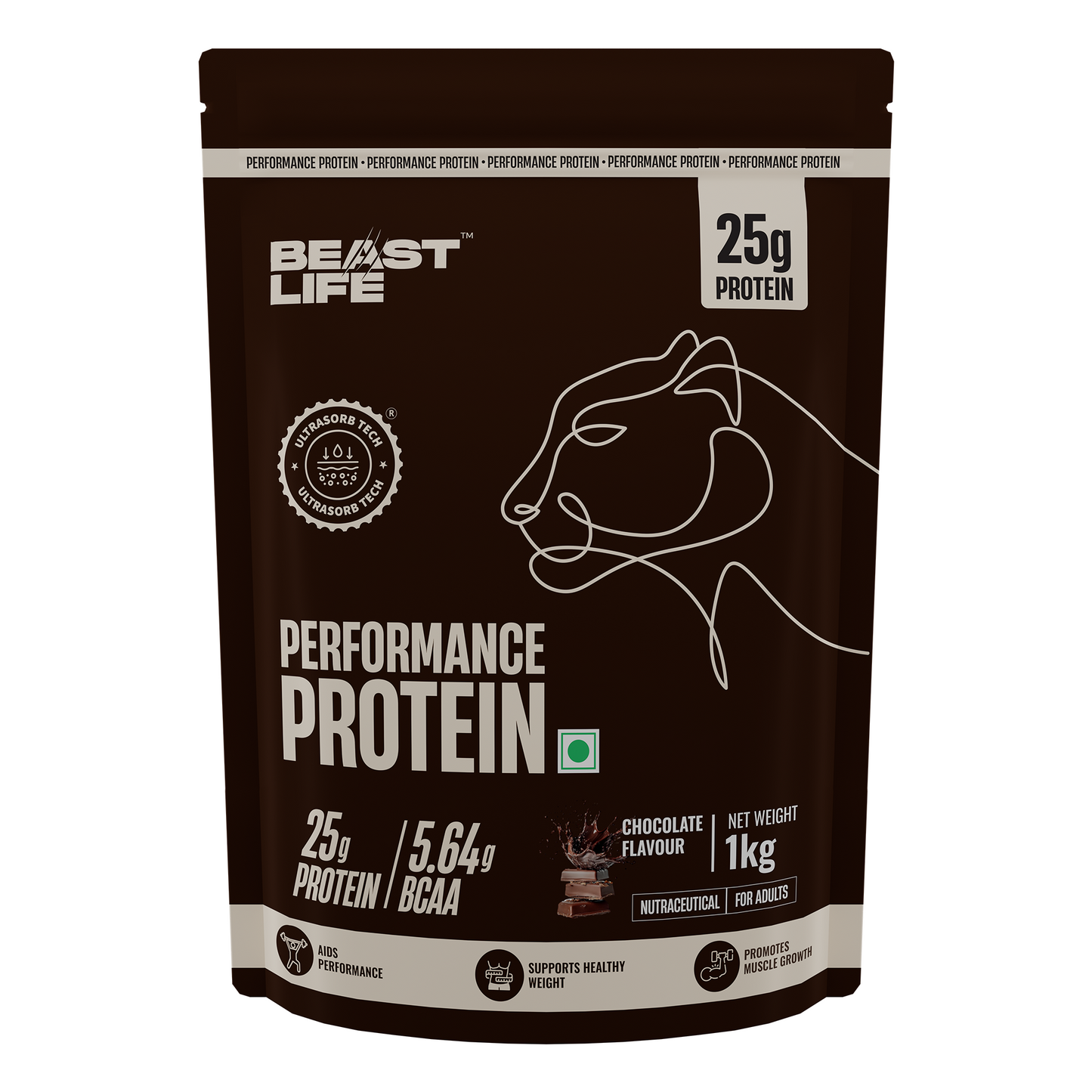 Performance Protein with Ultrasorb Tech | 1kg | Chocolate