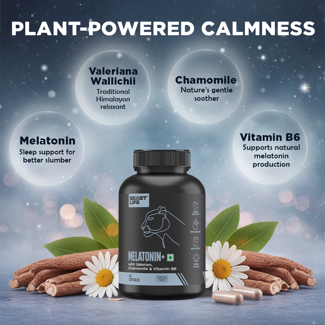 Melatonin+ 5 mg with Valeriana & Chamomile 30N