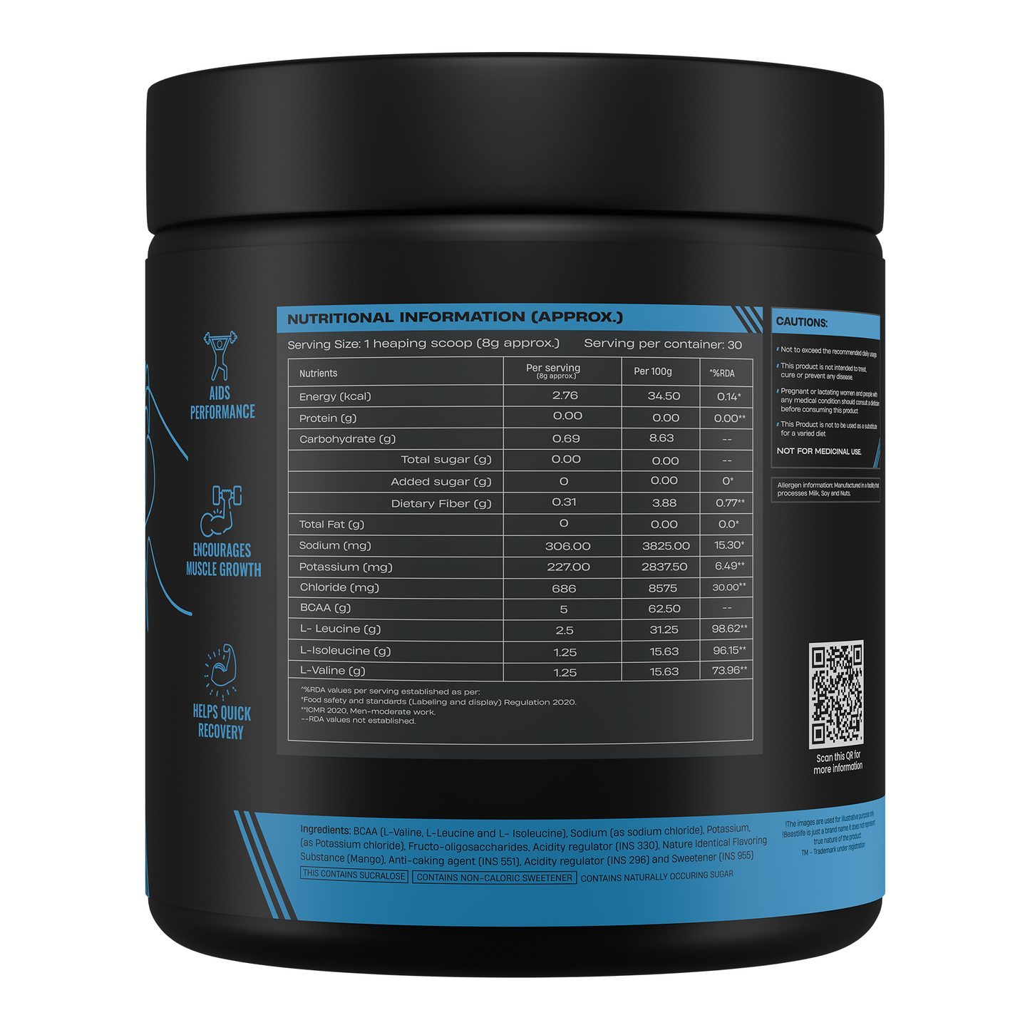 Kachha Aaam BCAA with Electrolytes | 240g