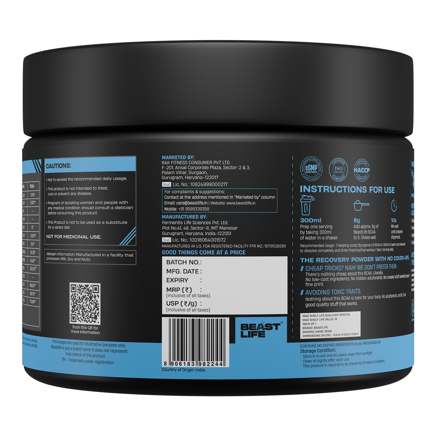 Shikanji BCAA with Electrolytes | 120g