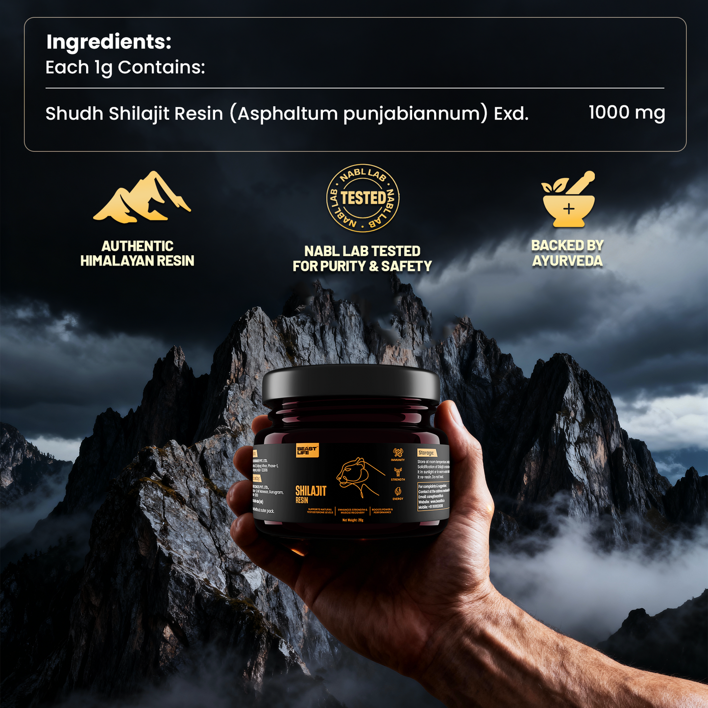 Beastlife SHILAJIT RESIN 20 g