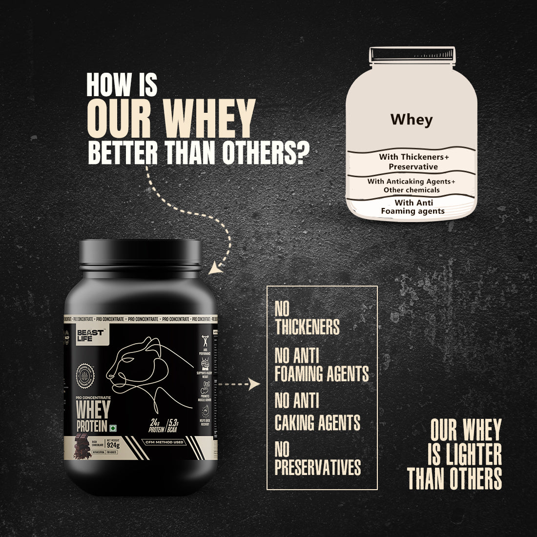 Pro Concentrate Whey Protein with Ultrasorb Tech | 924gm | Rich Chocolate