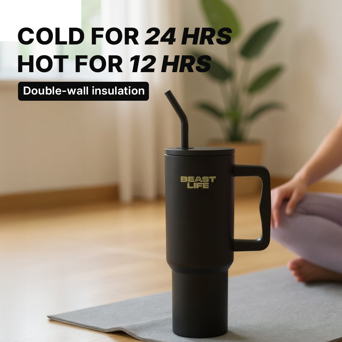 Beast Life Tumbler 1.2L - Black