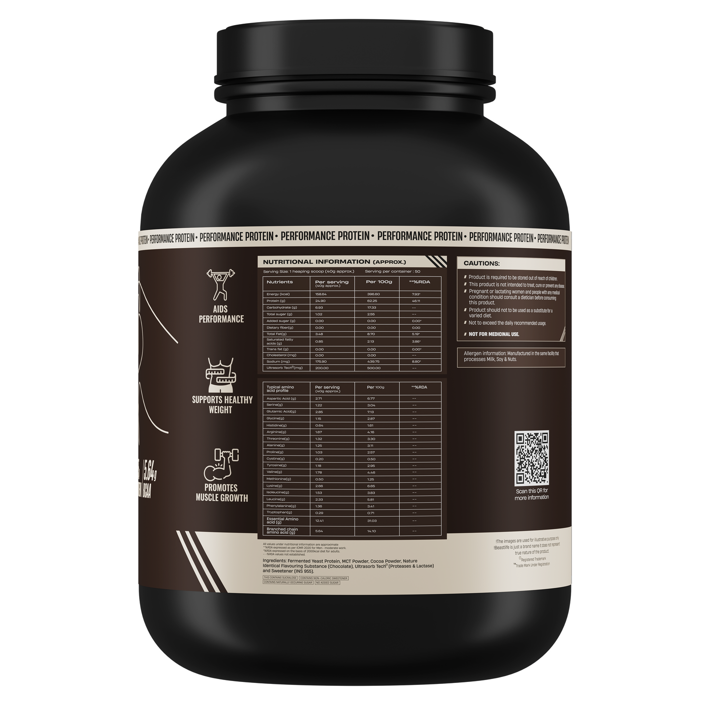 Performance Fermented Yeast Protein with Ultrasorb Tech | Chocolate | 2 kg