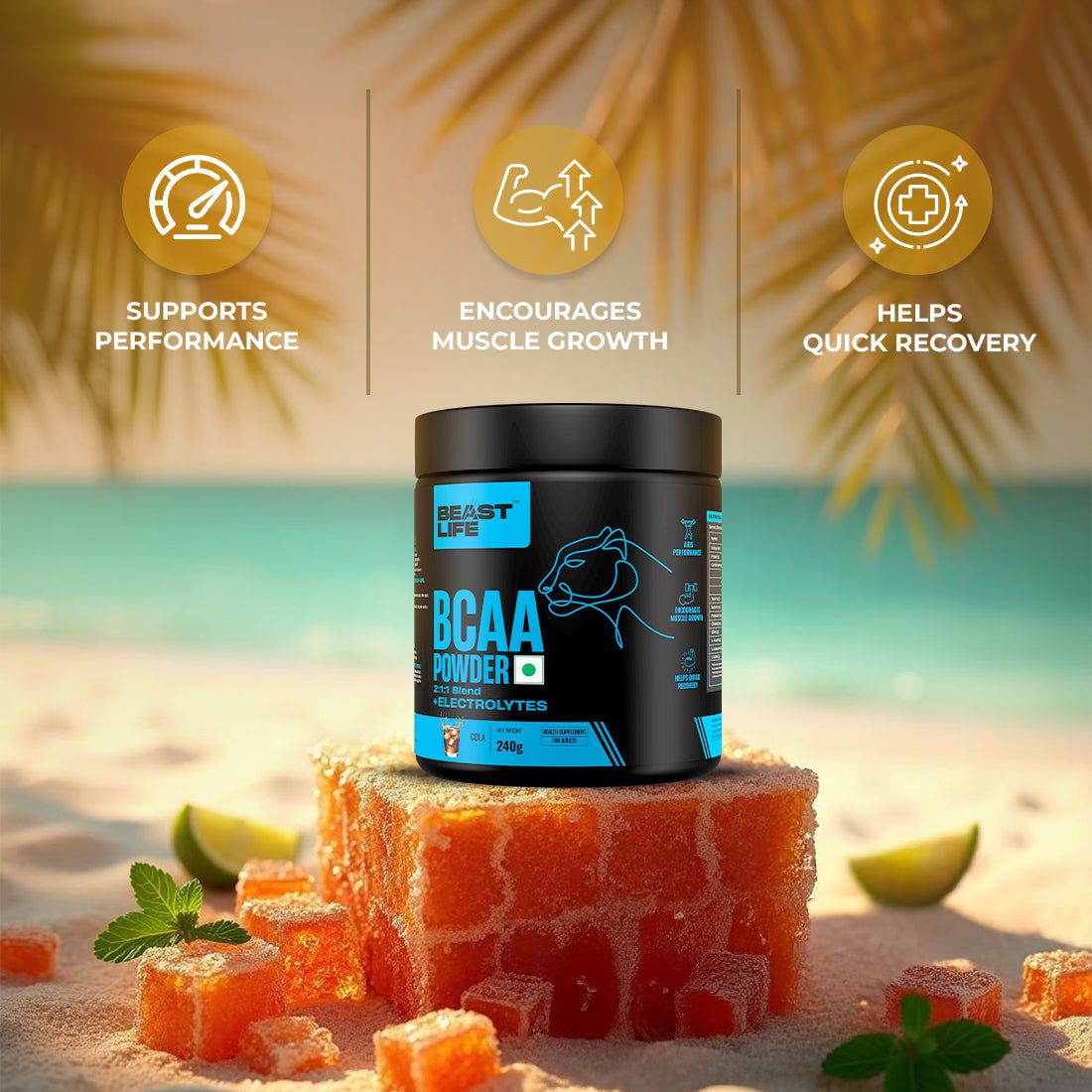 Cola Fizz BCAA with Electrolytes | 240g