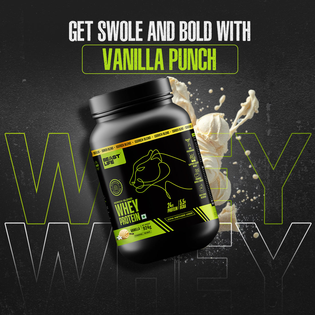 Vanilla Isorich Blend Whey Protein with Ultrasorb Tech | 924G