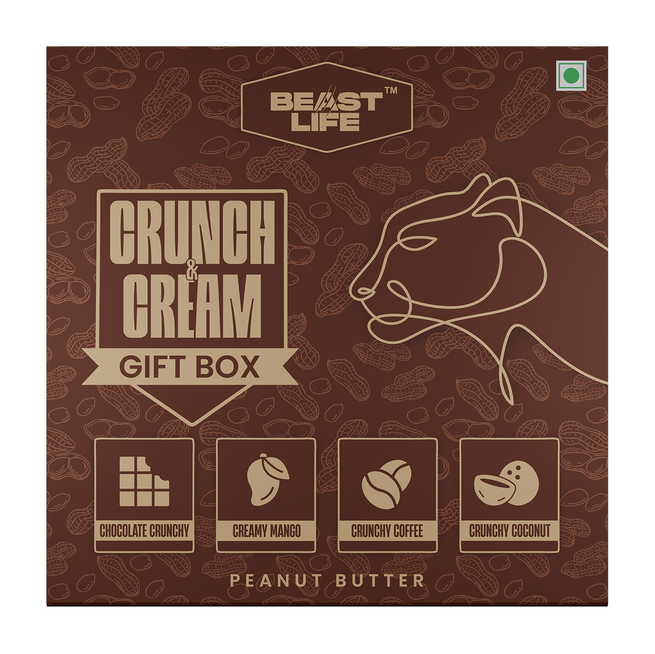 The Crunch & Cream Box | Peanut Butter | 4 Flavours