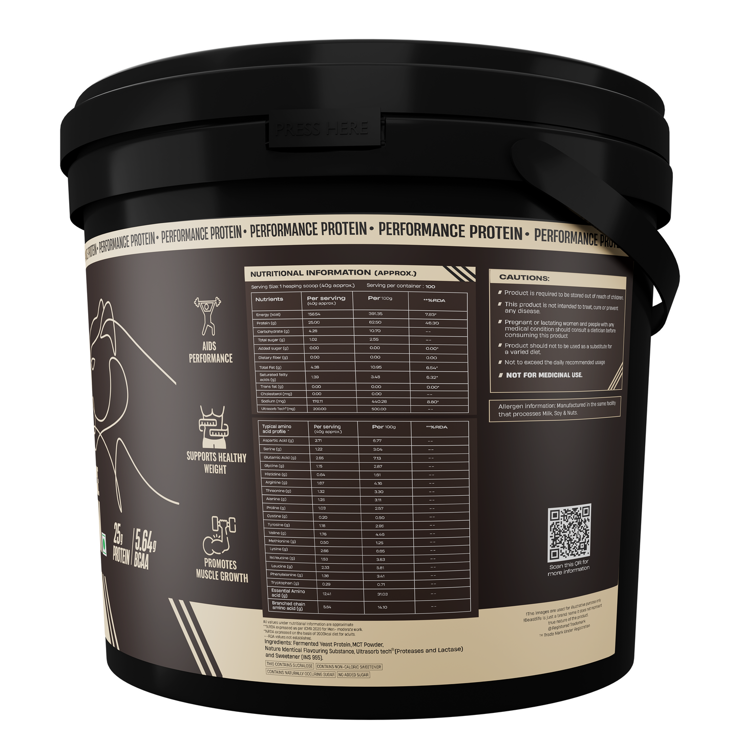 Performance Fermented Yeast Protein with Ultrasorb Tech | Malai Kulfi | 4 kg