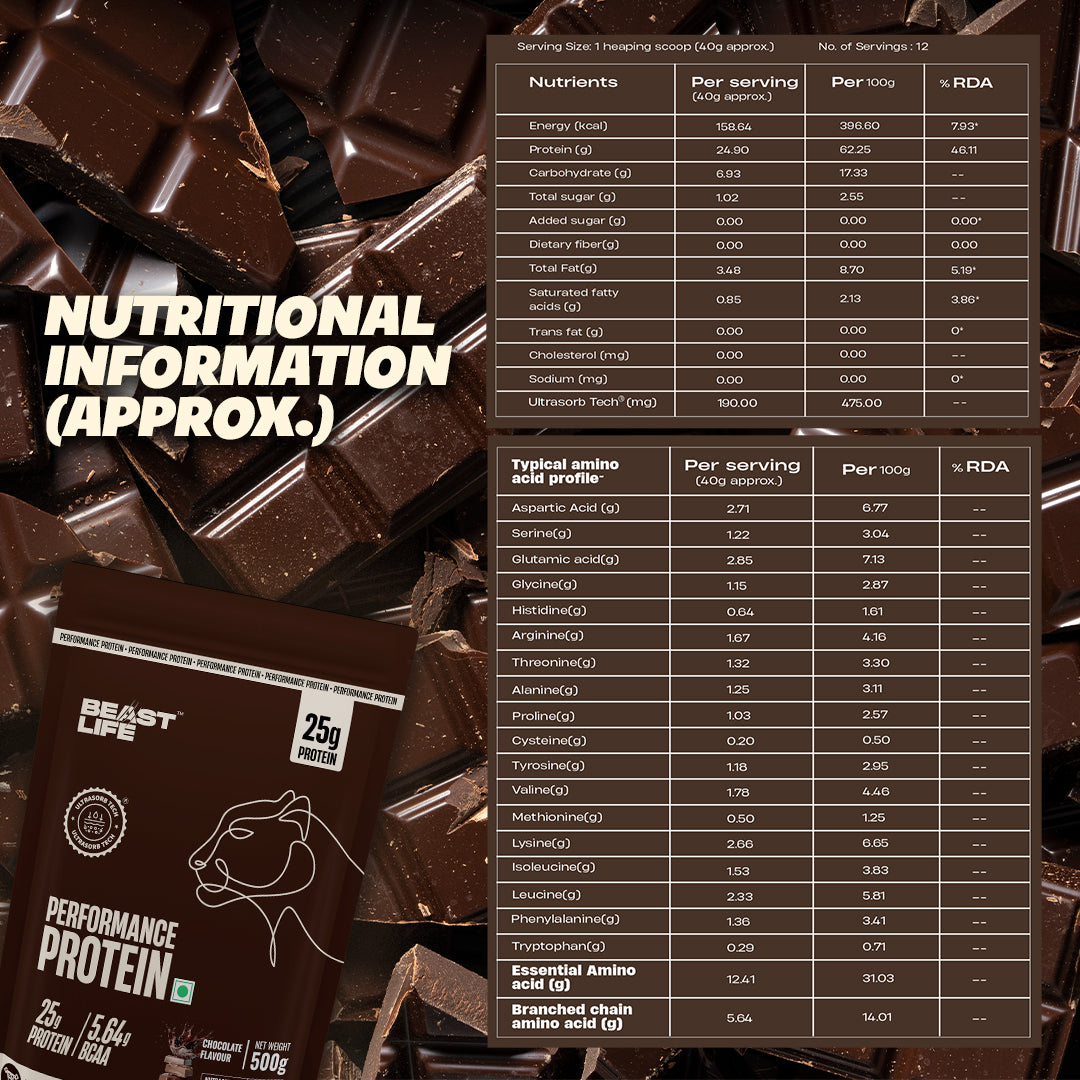 Performance Protein with Ultrasorb Tech | 500g | Chocolate
