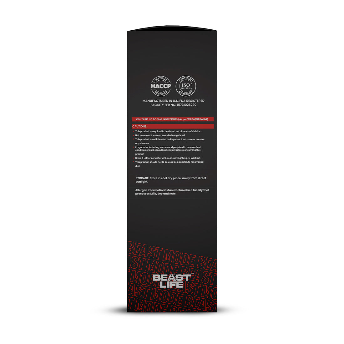 Beast Mode Pre Workout With Beast Energy Formula (Fruit Punch)