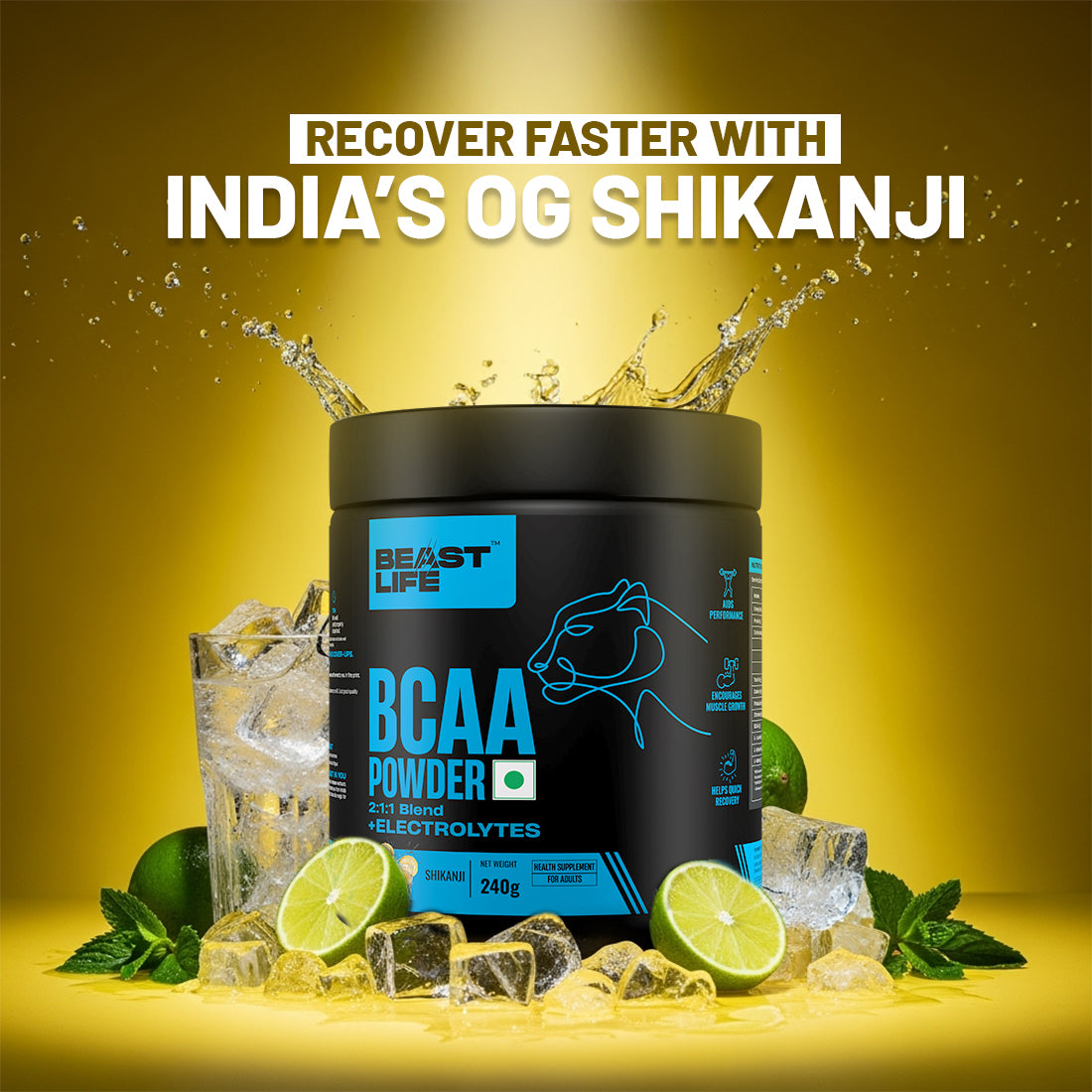 Shikanji BCAA with Electrolytes | 240g