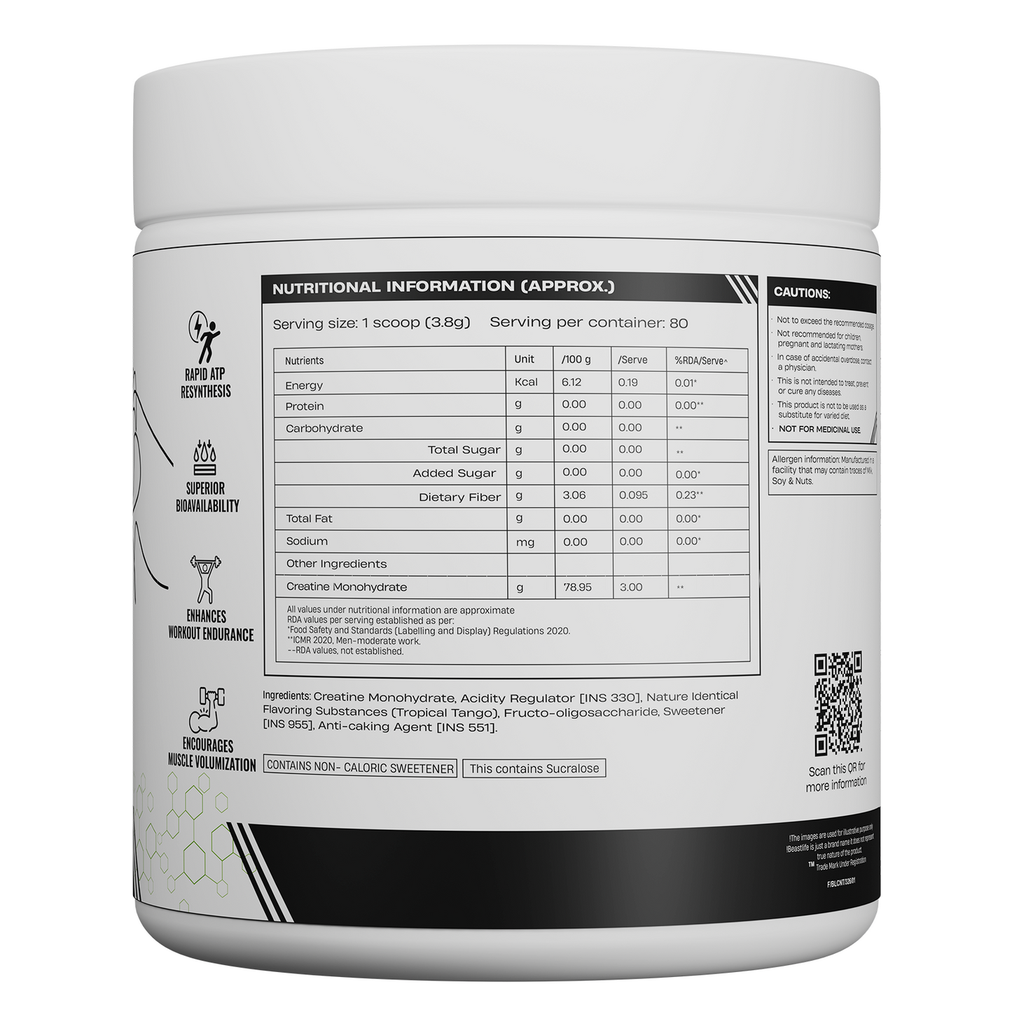 Worldβs First Creatine Nano 400 | Finest & Fastest Absorbing | 2X Strength | Tropical Tango | 305G