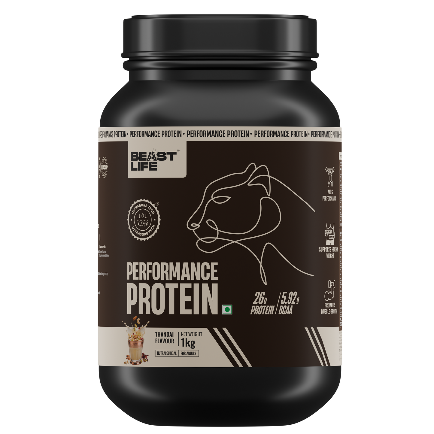 Performance Fermented Yeast Protein with Ultrasorb Tech | Thandai | 1 kg