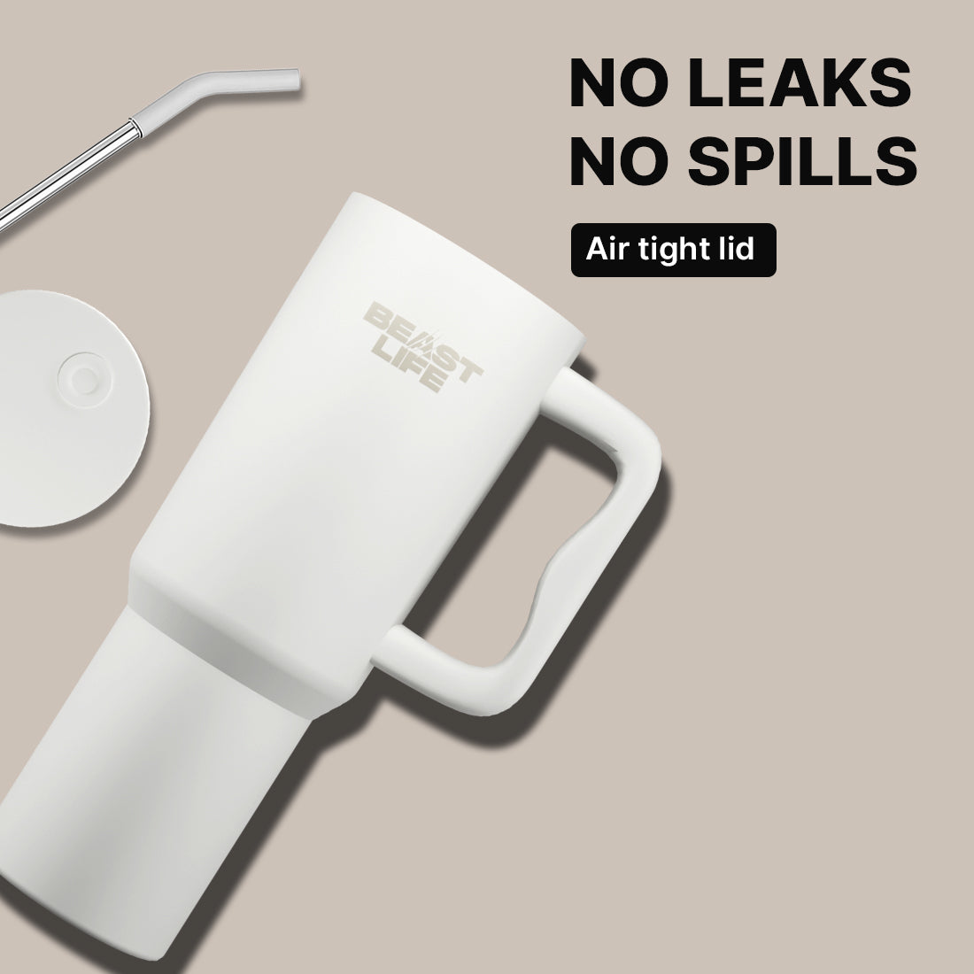 Beast Life Tumbler 1.2L - White