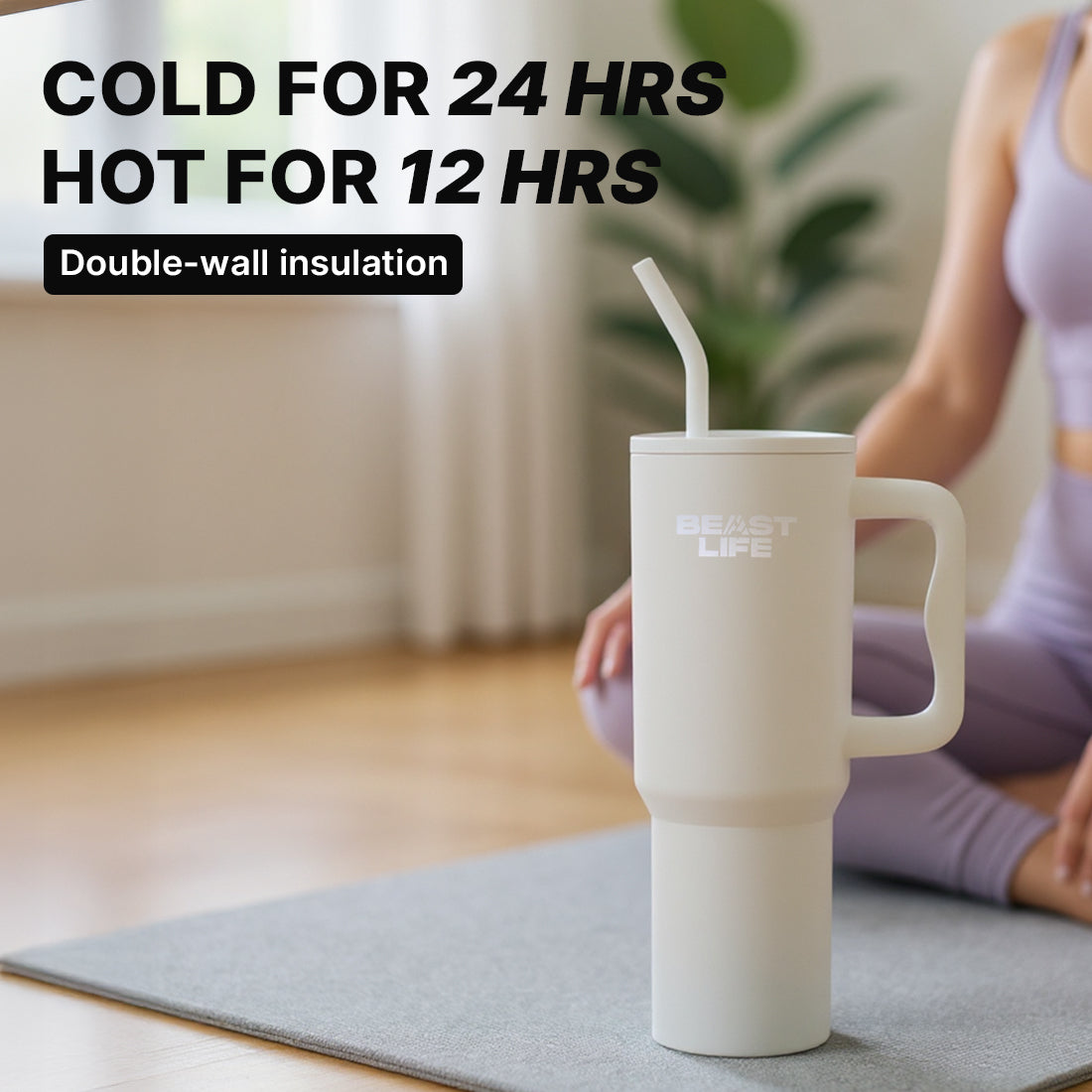 Beast Life Tumbler 1.2L - White