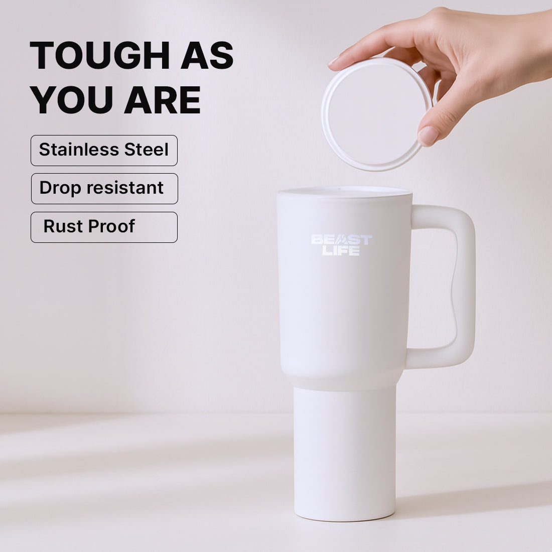 Beast Life Tumbler 1.2L - White
