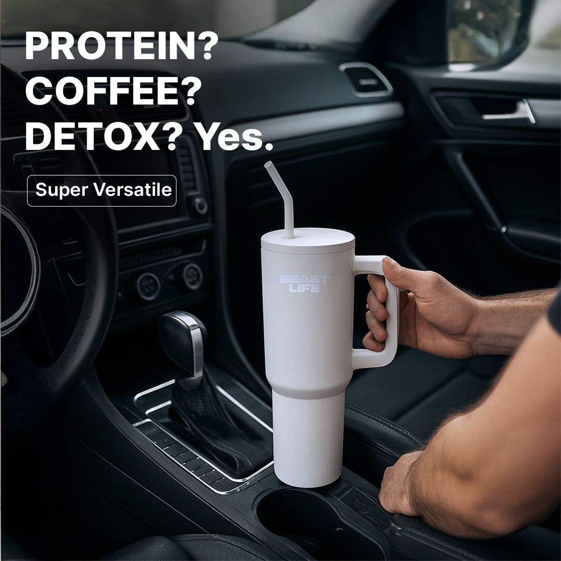 Beast Life Tumbler 1.2L - White