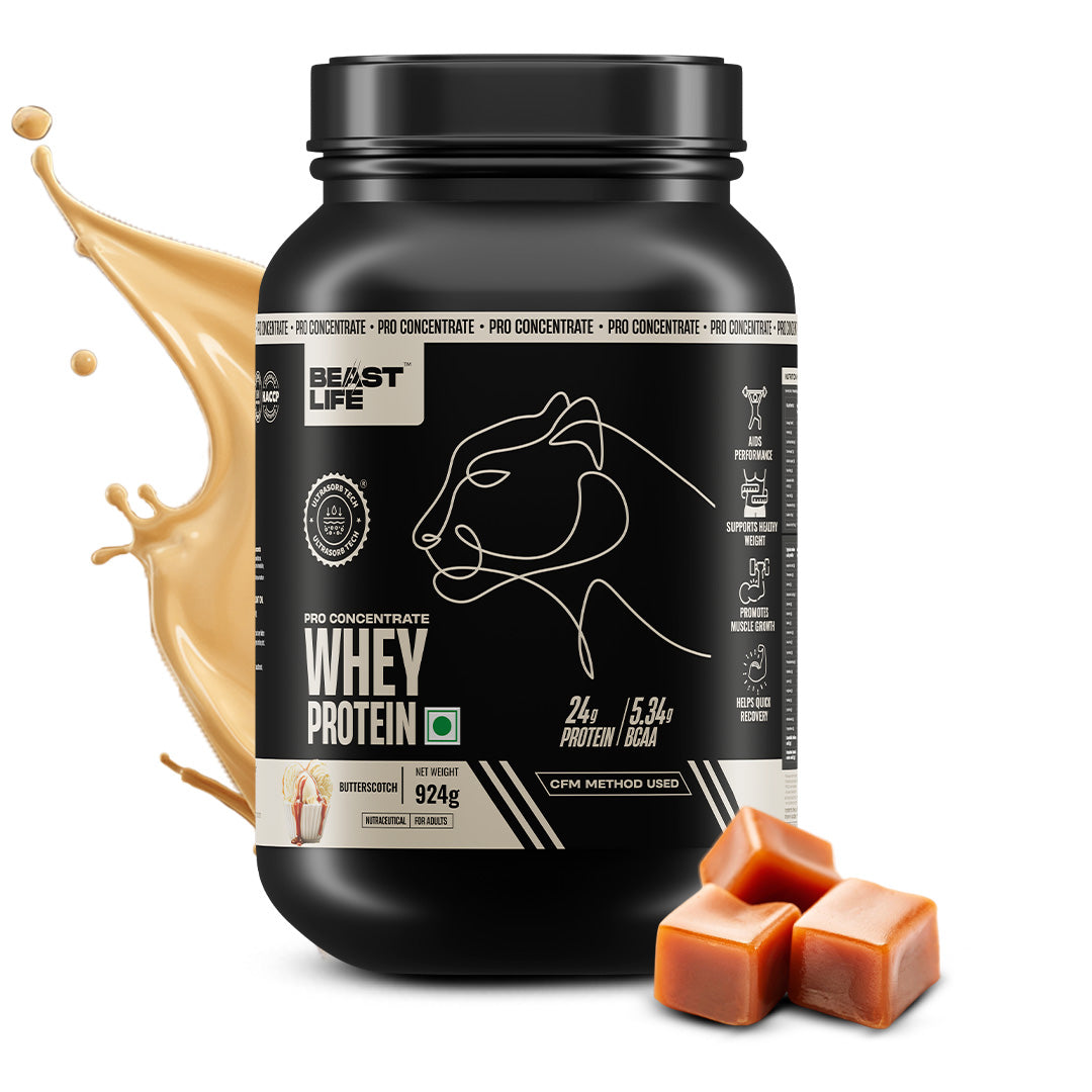 Butterscotch Pro Concentrate Whey Protein with Ultrasorb Tech | 924gm