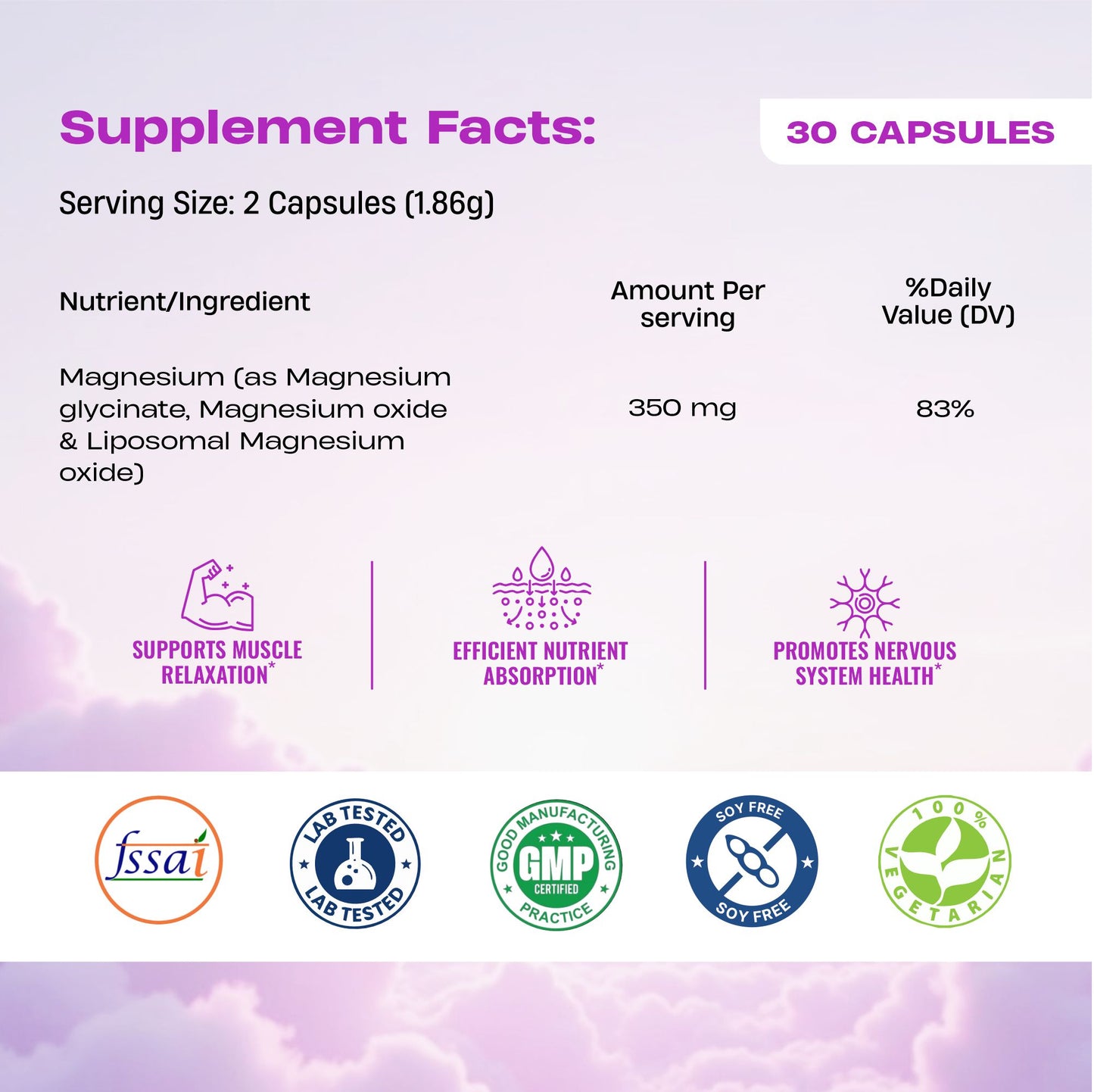 Triple Magnesium+ CAPSULES 30N