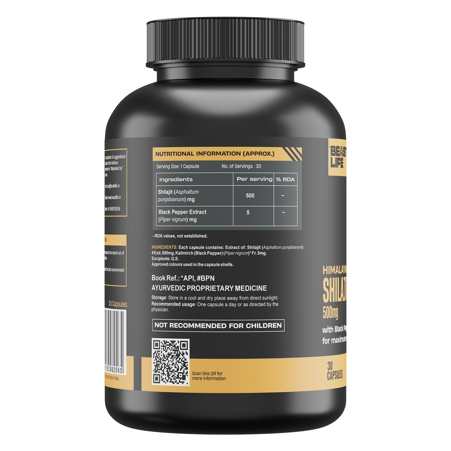 HIMALAYAN SHILAJIT+ CAPSULES 30N