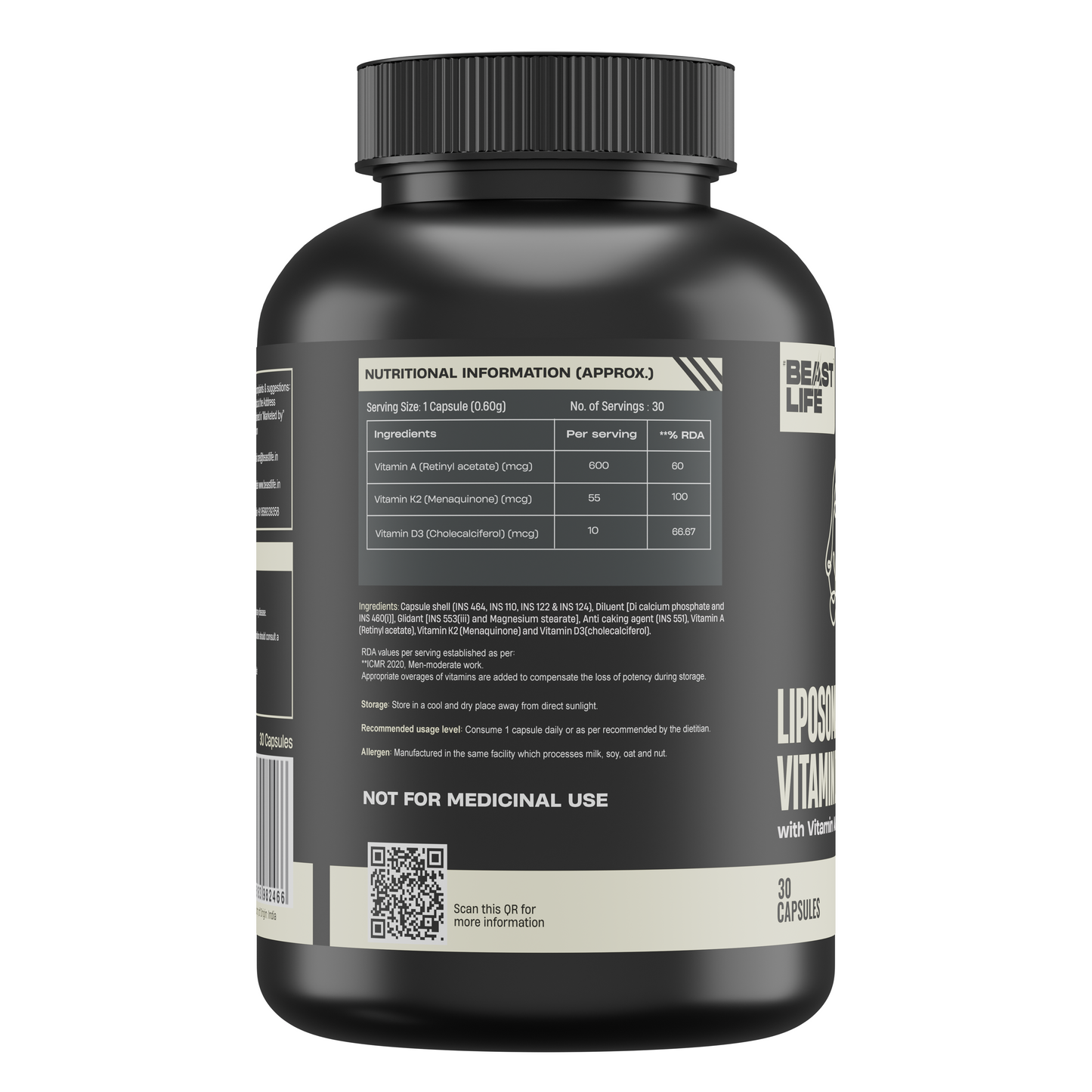 LIPOSOMAL VITAMIN D3 CAPSULES 30N