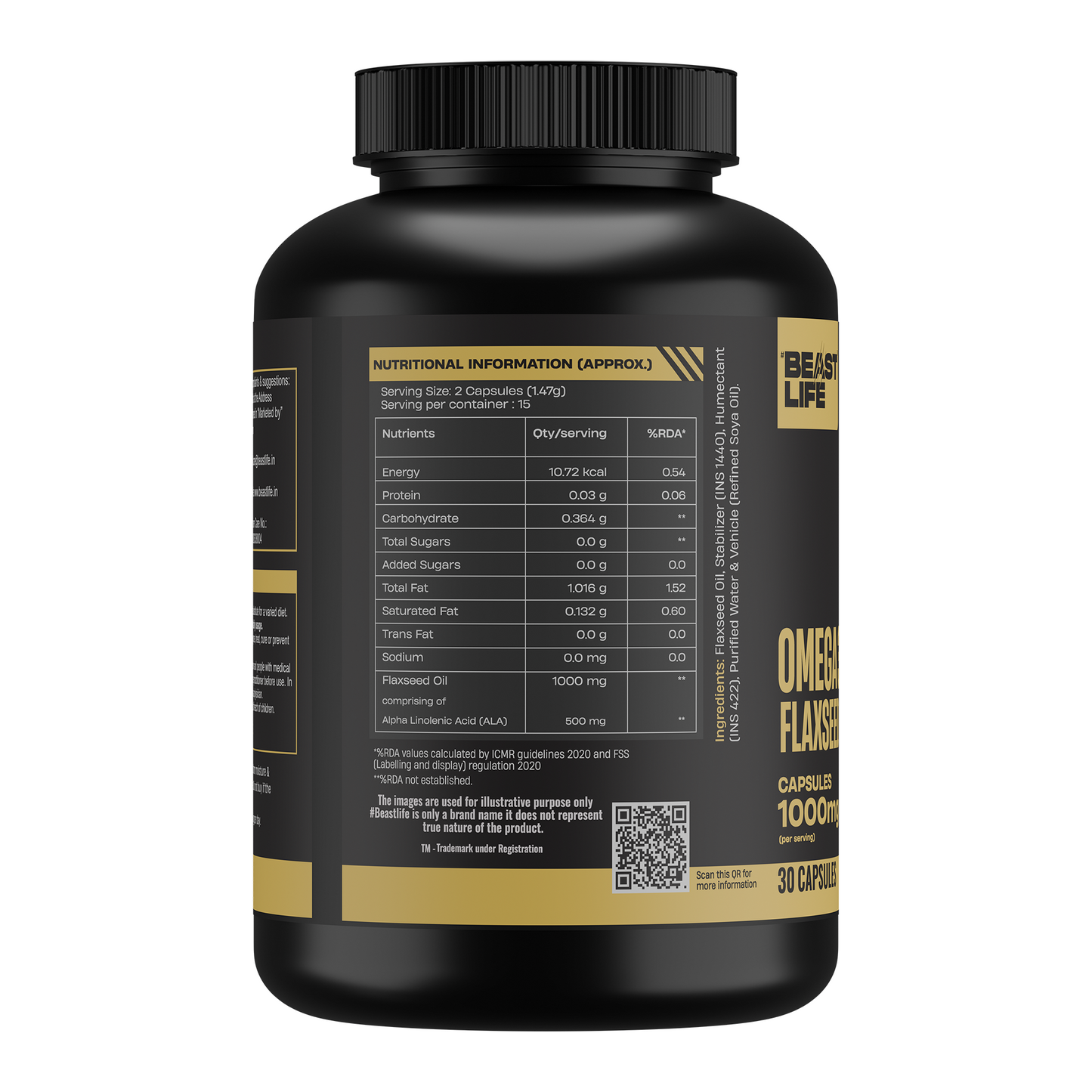 3X Strength Veg omega 3 6 9 | 45 Days