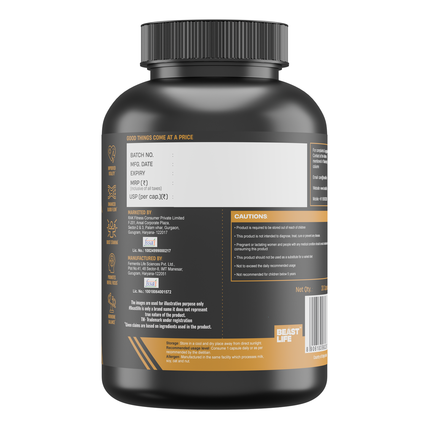 TESTO BOOSTER+ CAPSULES 30N