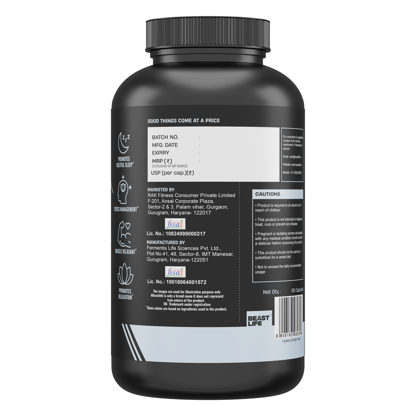 MELATONIN+ CAPSULES 60N