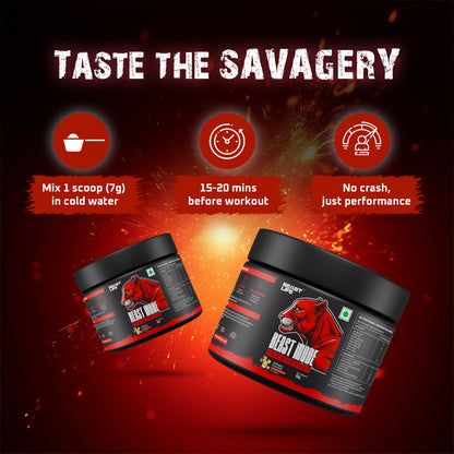 Beast mode Pre Workout Shikanji 105g