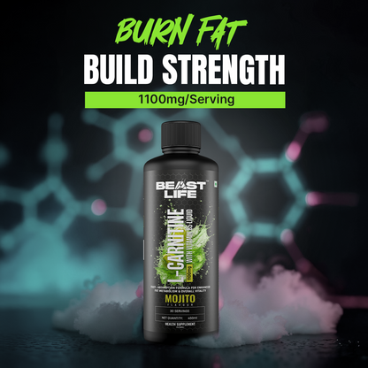 L-Carnitine with Vitamin B5 Liquid 1100mg (Mojito) 450ml