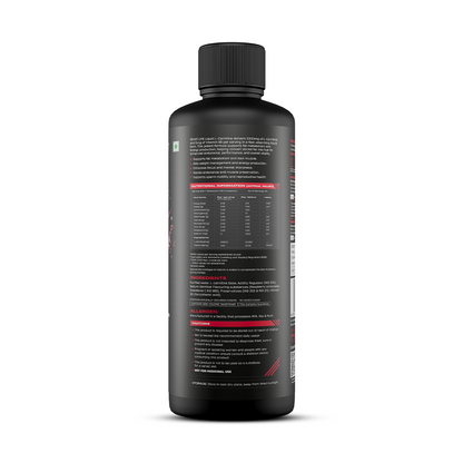 L-Carnitine with Vitamin B5 Liquid 3300 mg | Raspberry Lemonade | 450 ml
