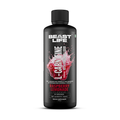 L-Carnitine with Vitamin B5 Liquid 1100mg (Raspberry Lemonade) 450ml
