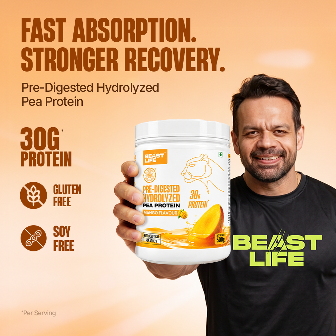 Pre-Digested Hydrolyzed Pea Protein Mango flavour 500g