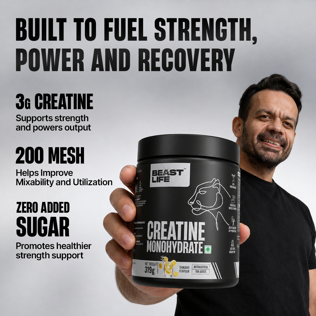 Creatine Monohydrate | Shikanji | 319 g
