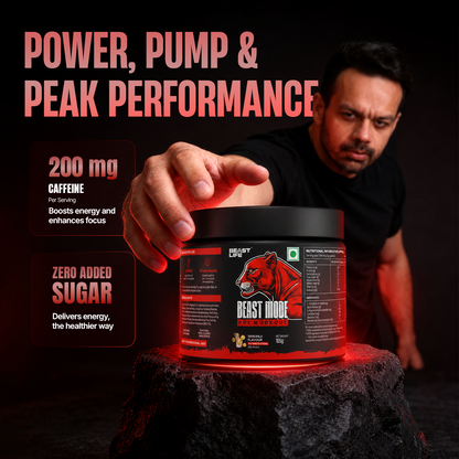 Pre Workout | Beta Alanine • Caffeine • Zero Crash | Shikanji | 105g
