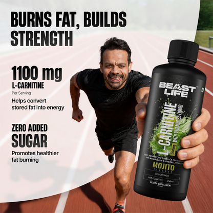L-Carnitine with Vitamin B5 Liquid 1100 mg | Mojito | 450 ml
