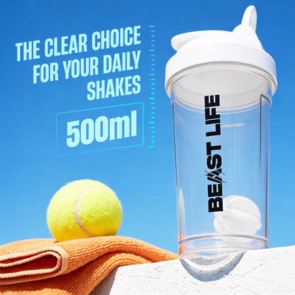 Beastlife Transparent White shaker 550ml