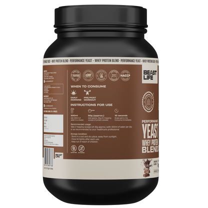 Performance Yeast Whey Protein Blend | Chocolate | 1kg
