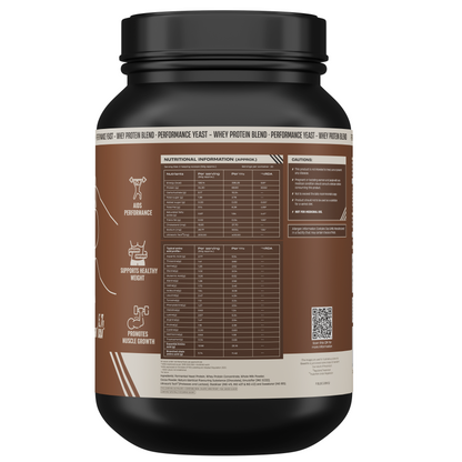 Performance Yeast Whey Protein Blend | Chocolate | 1kg
