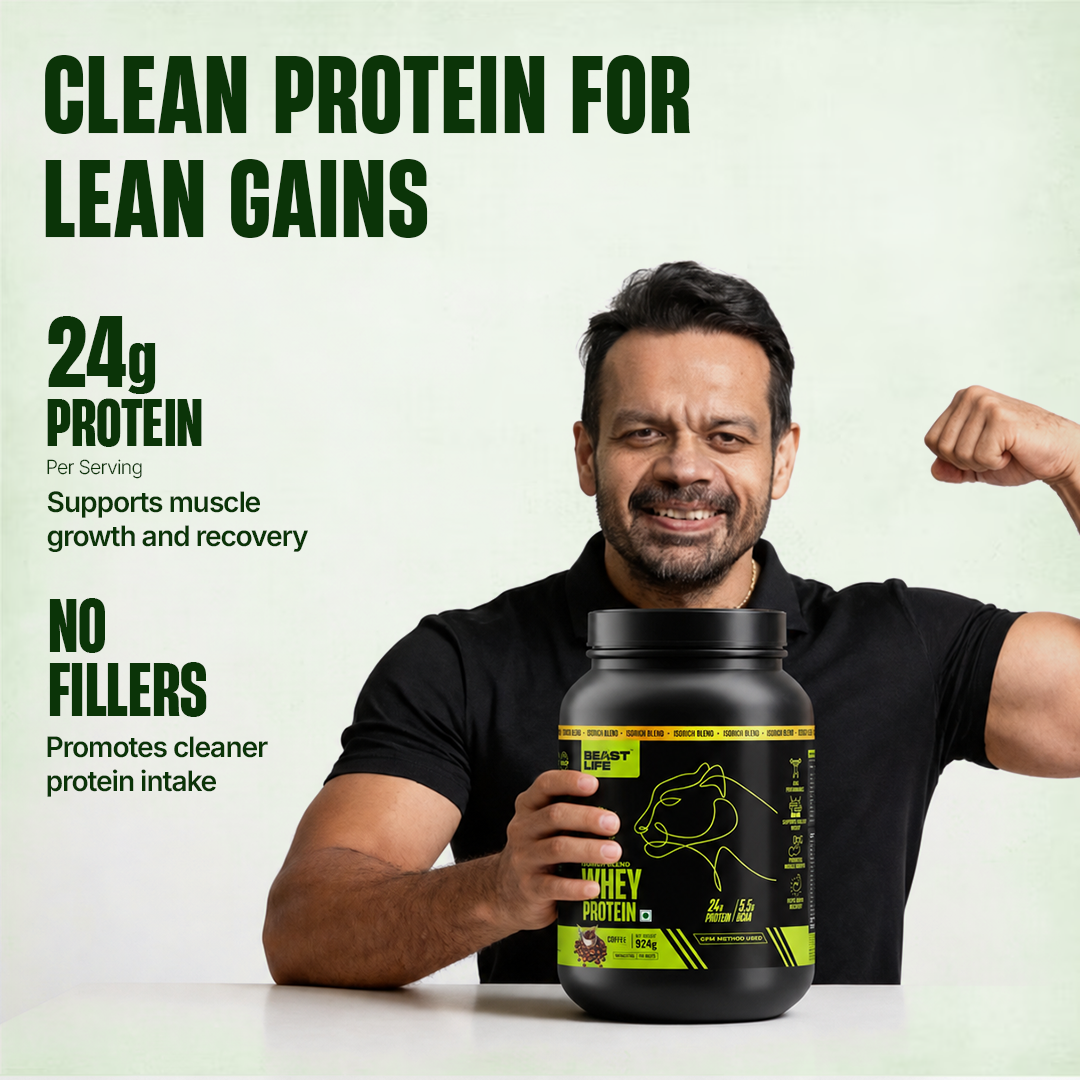 Isorich Blend Whey Protein with Ultrasorb Tech | Coffee | 924 g