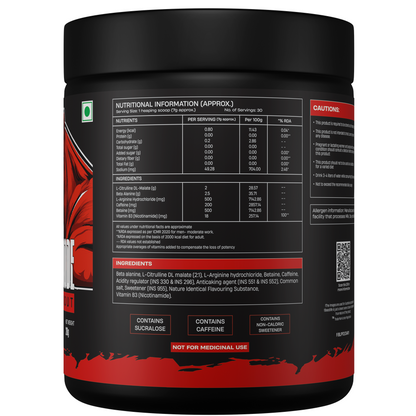 PRE WORKOUT FRUIT PUNCH | 210g