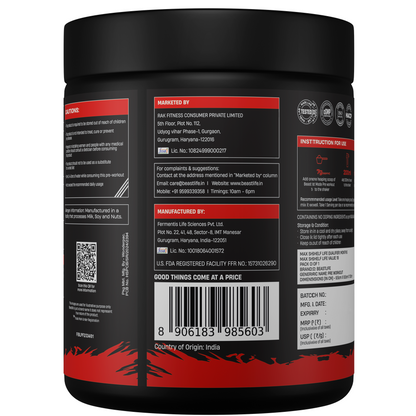 PRE WORKOUT FRUIT PUNCH | 210g